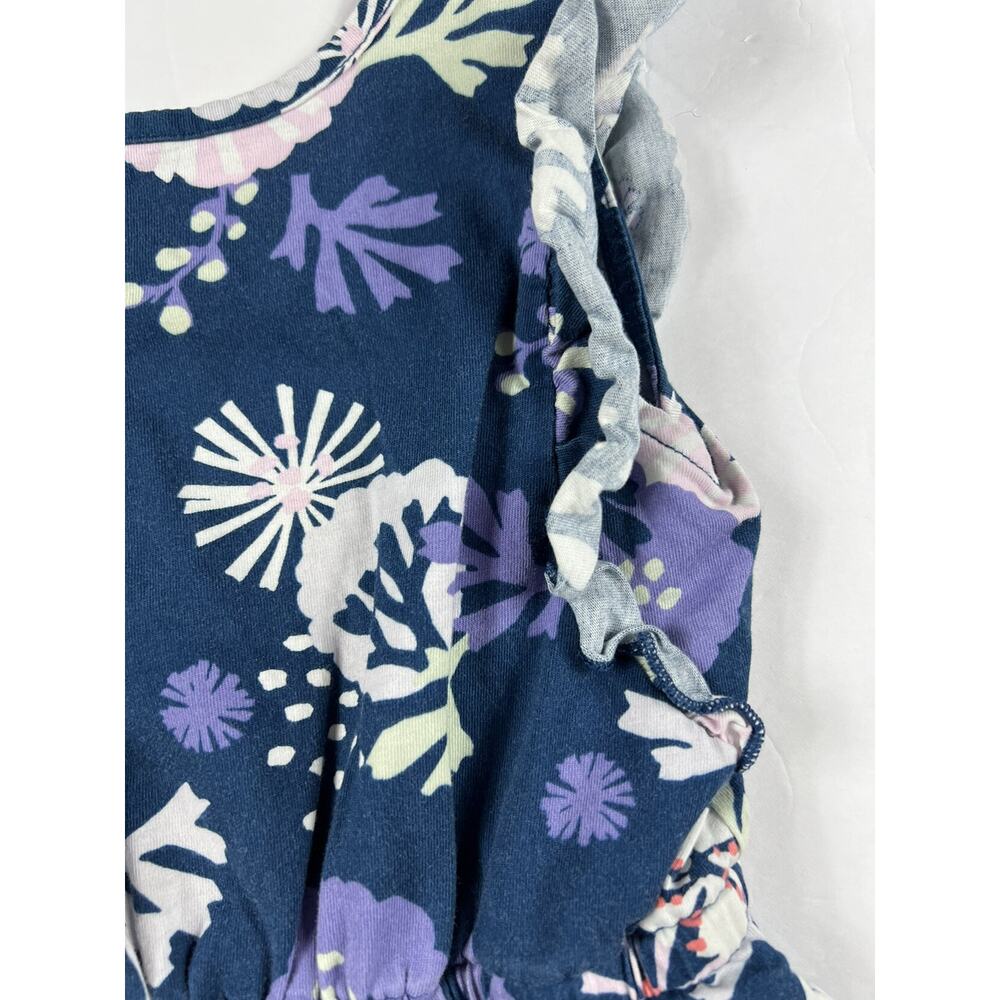 Tea Collection Underwater Floral Ruffle Romper size 5 - Picture 5 of 8